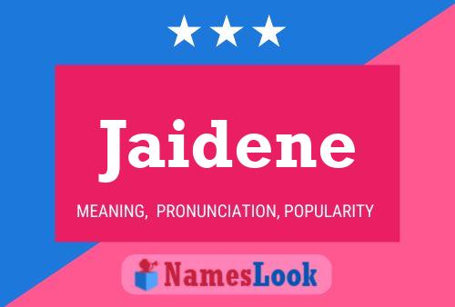 Jaidene Name Poster