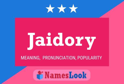 Jaidory Name Poster