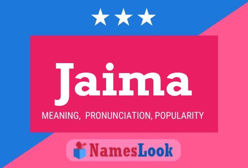 Jaima Name Poster