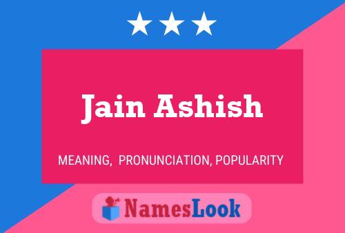 Jain Ashish Name Poster