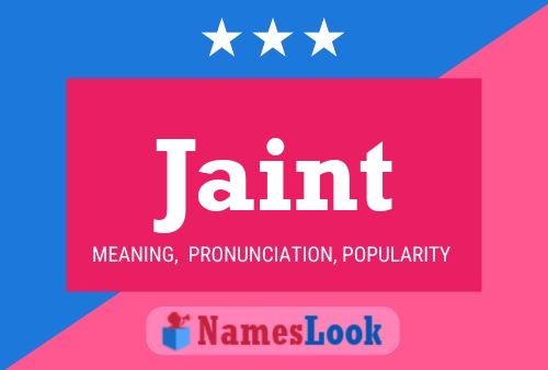 Jaint Name Poster