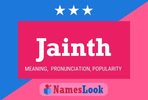 Jainth Name Poster