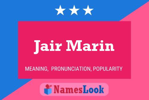 Jair Marin Name Poster