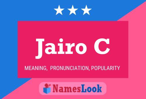 Jairo C Name Poster