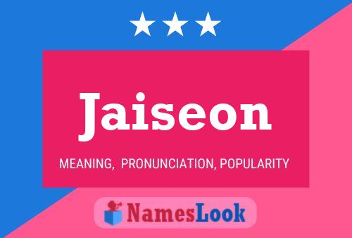 Jaiseon Name Poster