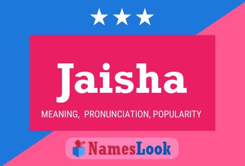 Jaisha Name Poster