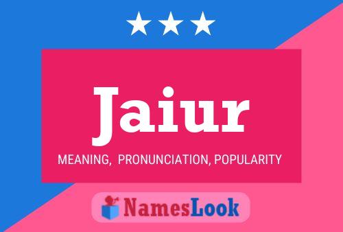 Jaiur Name Poster