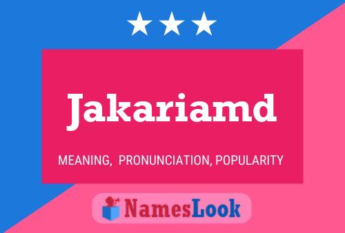 Jakariamd Name Poster