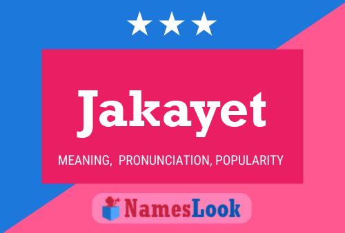 Jakayet Name Poster