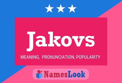 Jakovs Name Poster