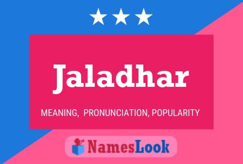 Jaladhar Name Poster