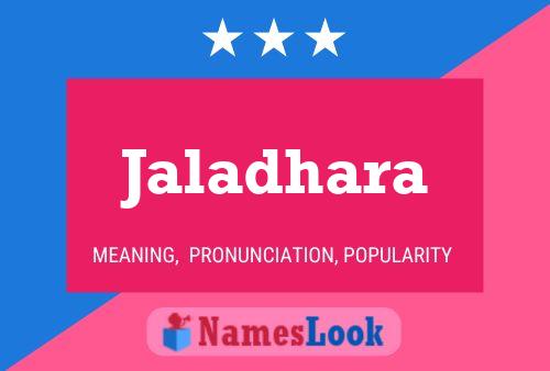 Jaladhara Name Poster