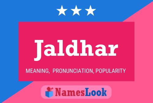 Jaldhar Name Poster