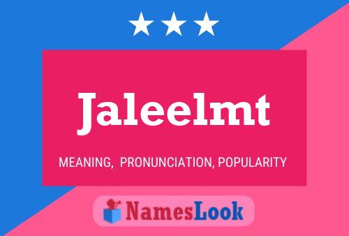 Jaleelmt Name Poster