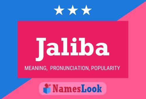 Jaliba Name Poster