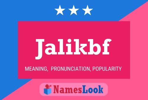 Jalikbf Name Poster