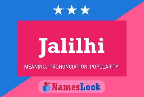 Jalilhi Name Poster