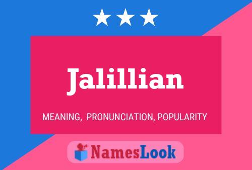 Jalillian Name Poster