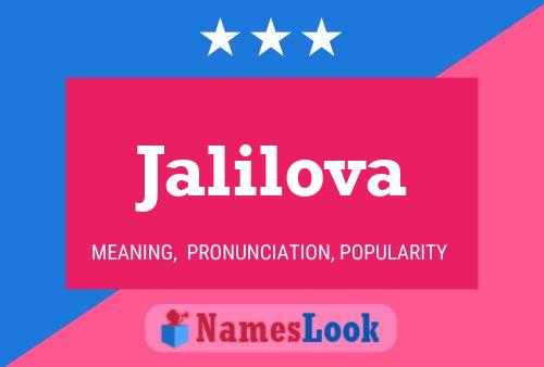 Jalilova Name Poster