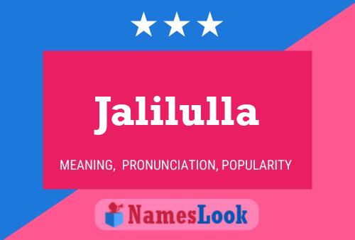 Jalilulla Name Poster