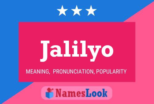 Jalilyo Name Poster