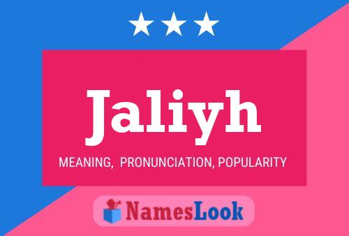 Jaliyh Name Poster