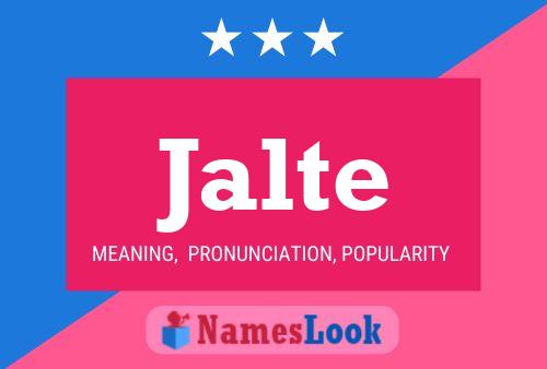 Jalte Name Poster