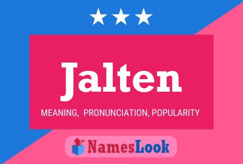 Jalten Name Poster