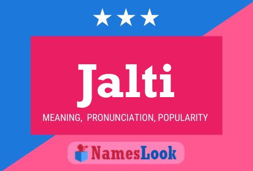 Jalti Name Poster