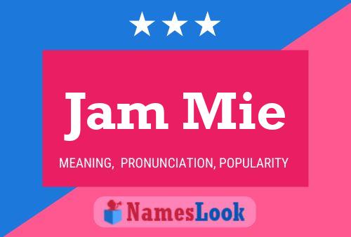 Jam Mie Name Poster