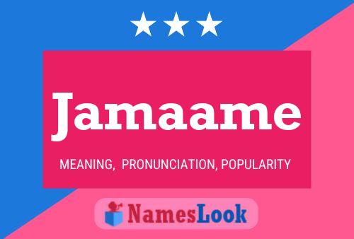 Jamaame Name Poster