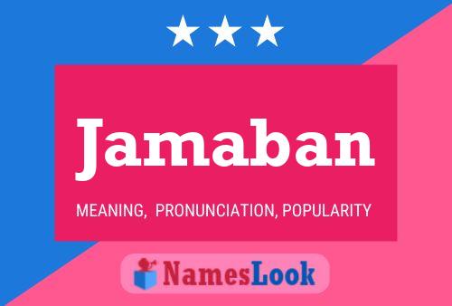 Jamaban Name Poster