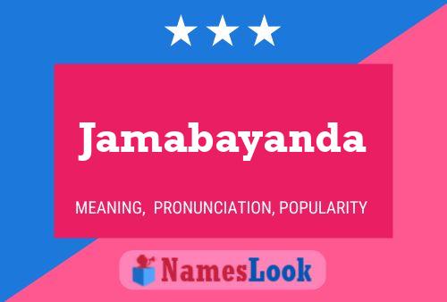 Jamabayanda Name Poster