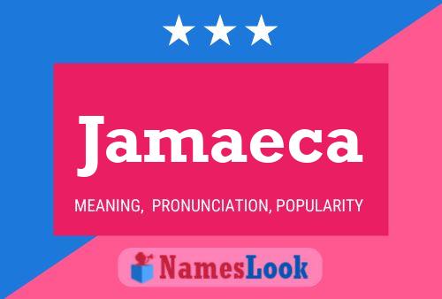 Jamaeca Name Poster