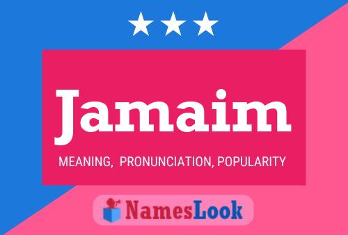 Jamaim Name Poster