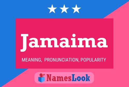 Jamaima Name Poster