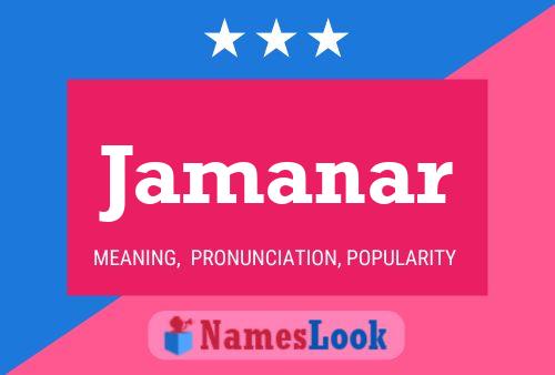 Jamanar Name Poster