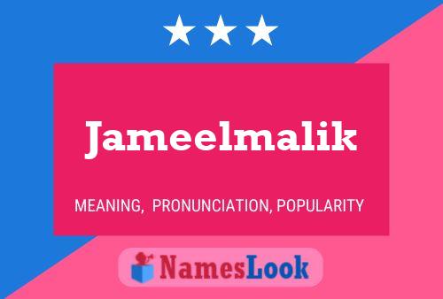 Jameelmalik Name Poster