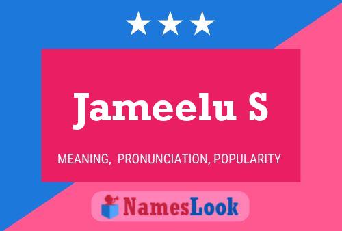 Jameelu S Name Poster