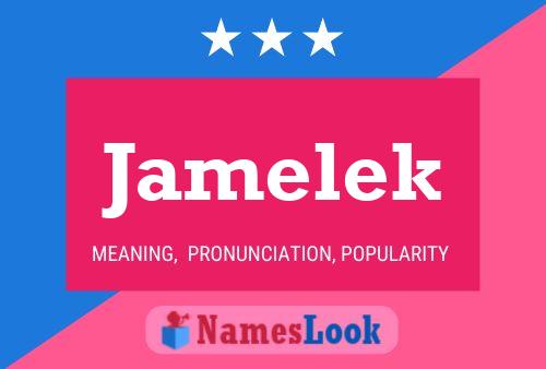 Jamelek Name Poster