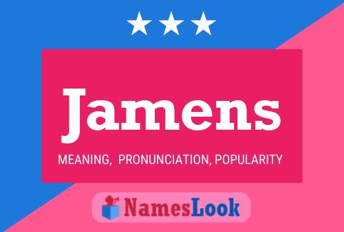 Jamens Name Poster