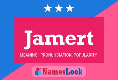 Jamert Name Poster