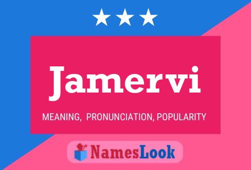 Jamervi Name Poster