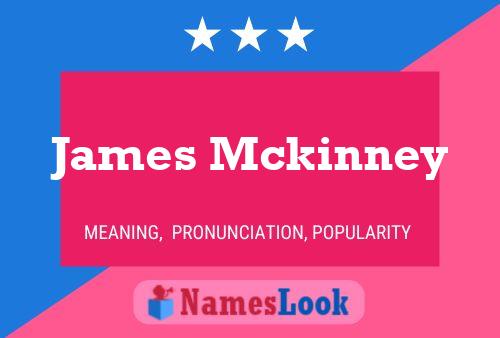 James Mckinney Name Poster