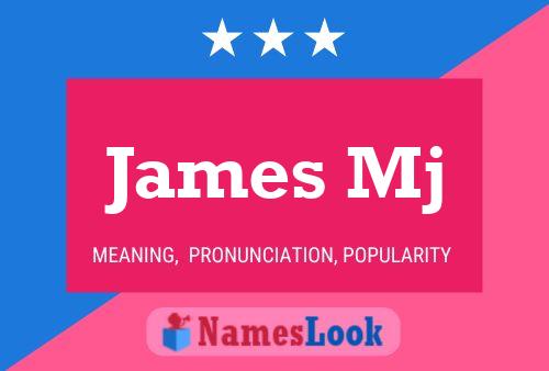 James Mj Name Poster