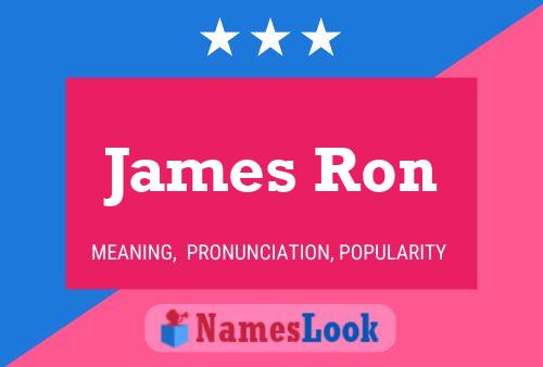 James Ron Name Poster