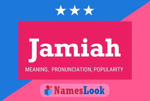 Jamiah Name Poster