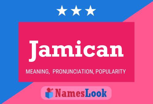 Jamican Name Poster