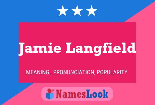 Jamie Langfield Name Poster