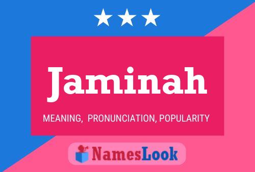 Jaminah Name Poster